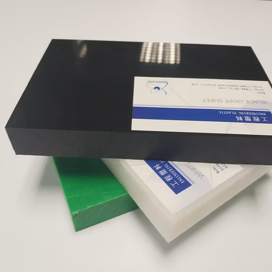 Placa HDPE de fabricação de fábrica e folha UHMWPE natural