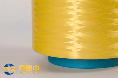 Fibra amarela de polietileno de ultra alto peso molecular (UHMWPE) 100d