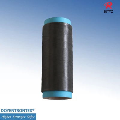 Fibra Tyz Yarn UHMWPE para corda de reboque-1600d preto Hmpe